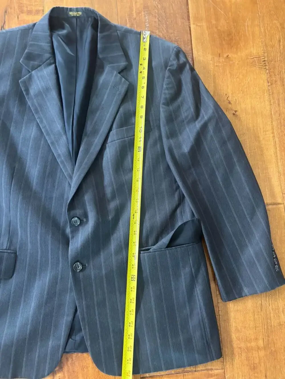 Oscar de la Renta Menswear Pinstripe Cashmere Blend Blazer Jacket